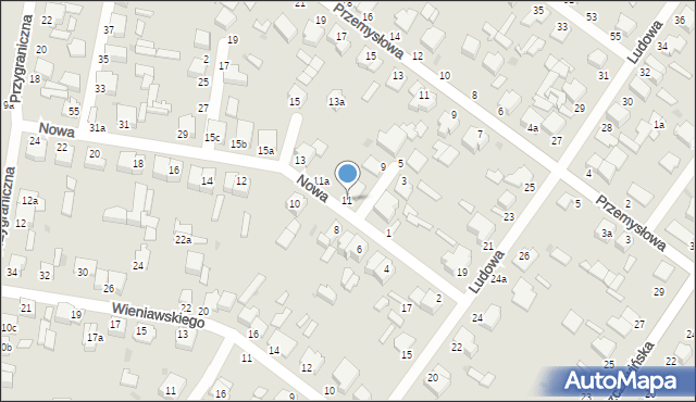Zgierz, Nowa, 11, mapa Zgierz