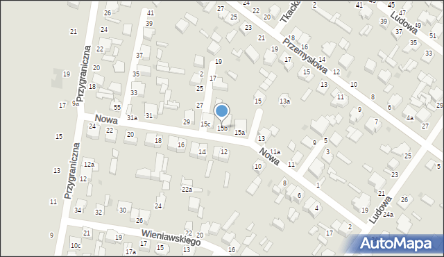 Zgierz, Nowa, 15b, mapa Zgierz
