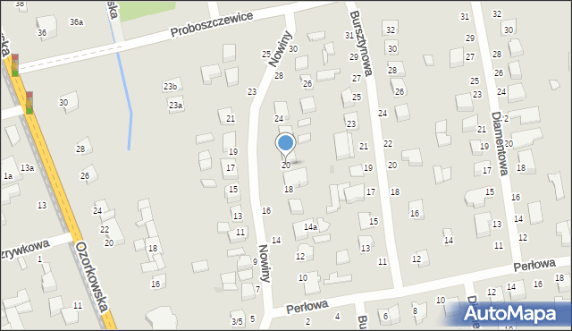 Zgierz, Nowiny, 20, mapa Zgierz