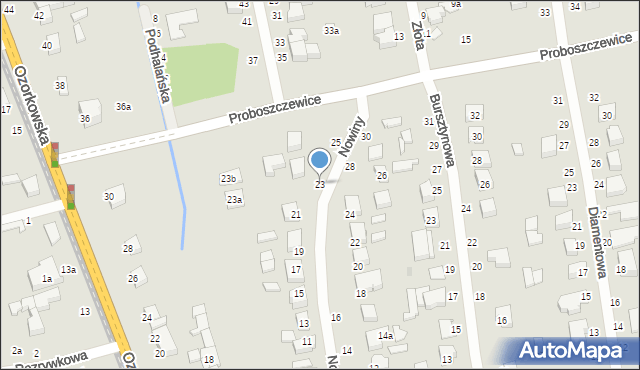 Zgierz, Nowiny, 23, mapa Zgierz
