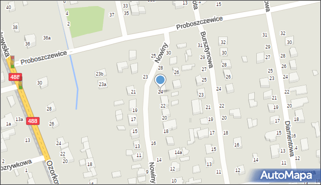 Zgierz, Nowiny, 24, mapa Zgierz