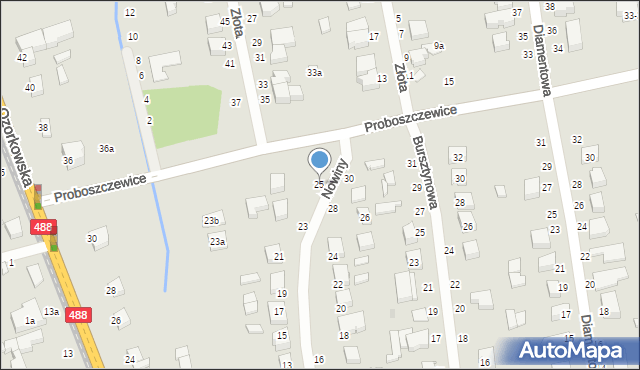 Zgierz, Nowiny, 25, mapa Zgierz