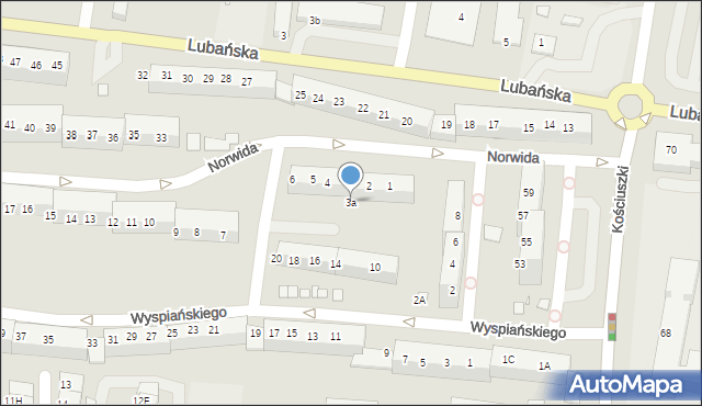 Zgorzelec, Norwida Cypriana Kamila, 3a, mapa Zgorzelec