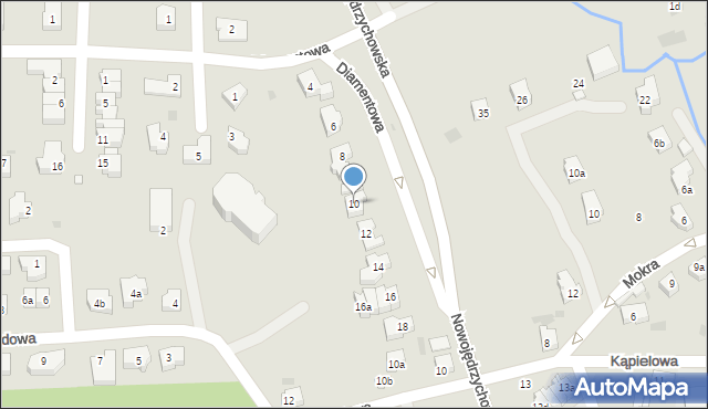 Zielona Góra, Nowojędrzychowska, 10, mapa Zielona Góra