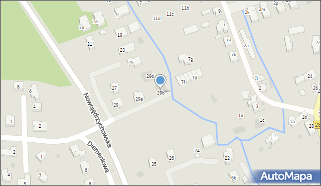 Zielona Góra, Nowojędrzychowska, 29b, mapa Zielona Góra