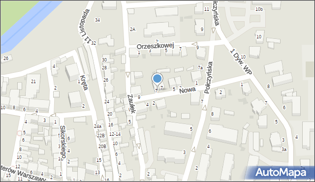 Złocieniec, Nowa, 7A, mapa Złocieniec