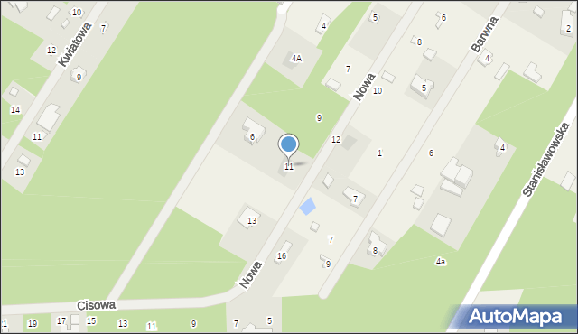 Zofiówka, Nowa, 11, mapa Zofiówka