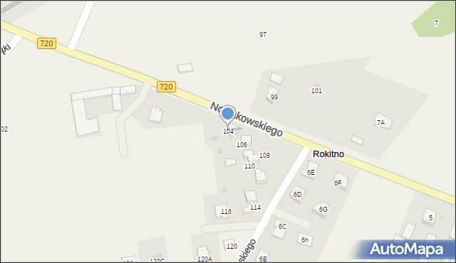 Żukówka, Nowakowskiego, 104, mapa Żukówka