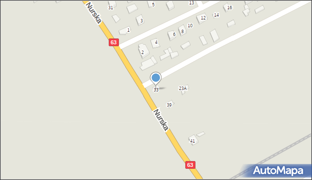 Czyżew, Nurska, 33, mapa Czyżew