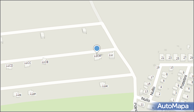 Jaworzno, Nullo Francesco, płk., 11CA, mapa Jaworzno