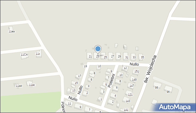 Jaworzno, Nullo Francesco, płk., 23, mapa Jaworzno