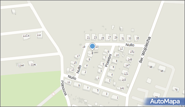 Jaworzno, Nullo Francesco, płk., 8, mapa Jaworzno