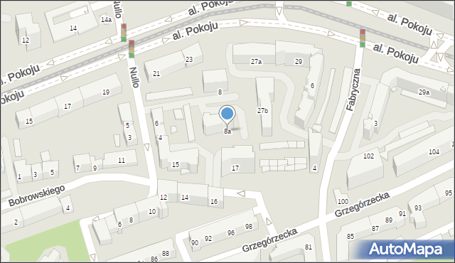 Kraków, Nullo Francesco, płk., 8a, mapa Krakowa