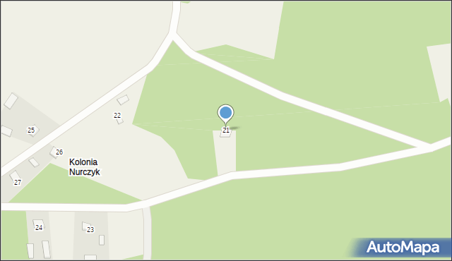 Nurczyk, Nurczyk, 21, mapa Nurczyk