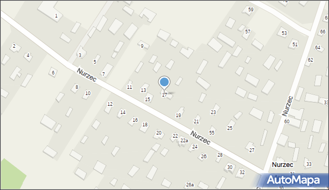 Nurzec, Nurzec, 17, mapa Nurzec