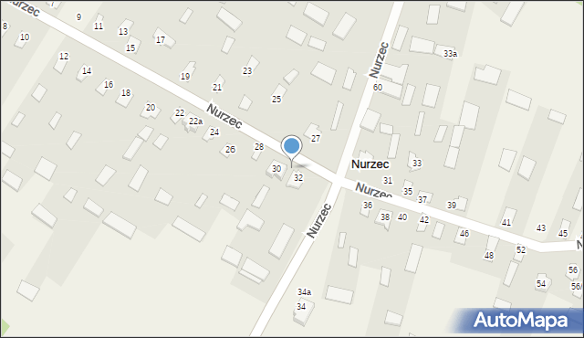 Nurzec, Nurzec, 30a, mapa Nurzec