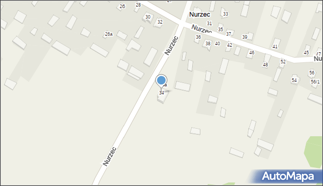 Nurzec, Nurzec, 34, mapa Nurzec
