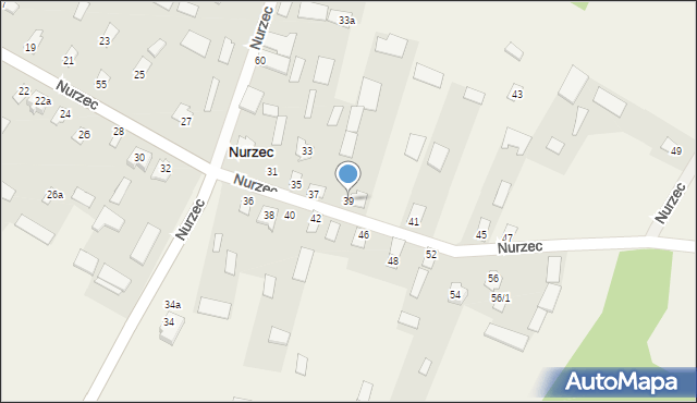 Nurzec, Nurzec, 39, mapa Nurzec