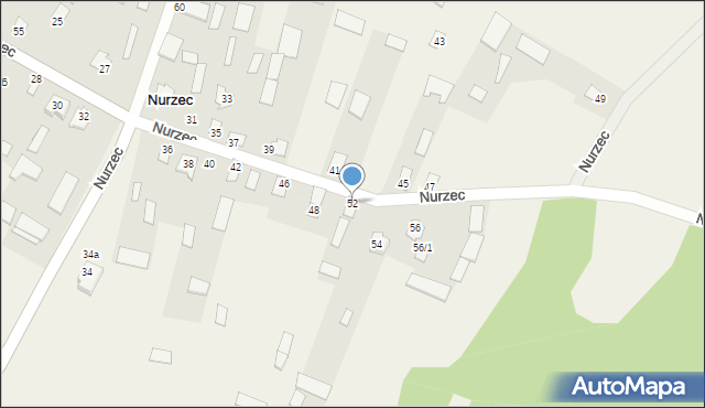 Nurzec, Nurzec, 52, mapa Nurzec