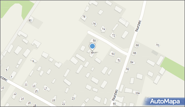 Nurzec, Nurzec, 57, mapa Nurzec