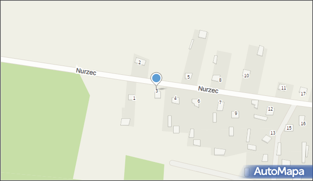 Nurzec, Nurzec, 3, mapa Nurzec
