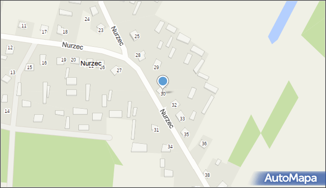 Nurzec, Nurzec, 30, mapa Nurzec
