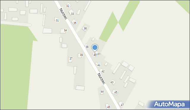 Nurzec, Nurzec, 40, mapa Nurzec