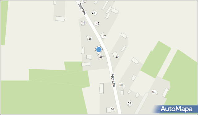 Nurzec, Nurzec, 48A, mapa Nurzec