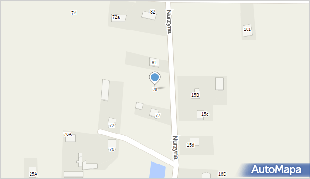 Nurzyna, Nurzyna, 79, mapa Nurzyna