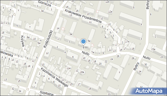 Olkusz, Nullo Francesco, płk., 5, mapa Olkusz