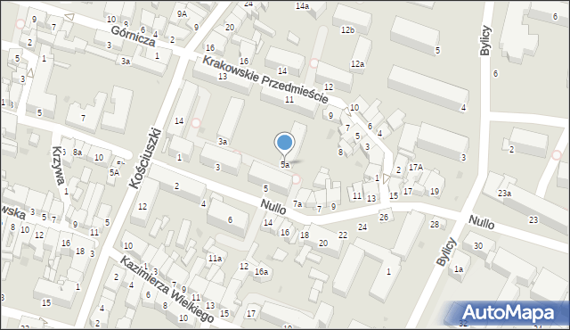 Olkusz, Nullo Francesco, płk., 5a, mapa Olkusz