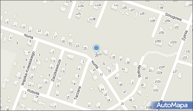 Starachowice, Nurta, mjr., 29, mapa Starachowic