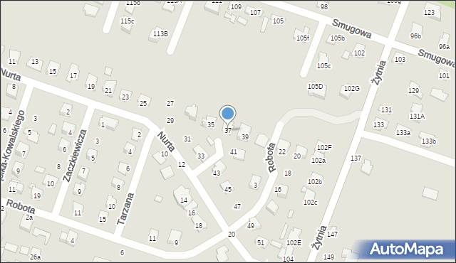 Starachowice, Nurta, mjr., 37, mapa Starachowic