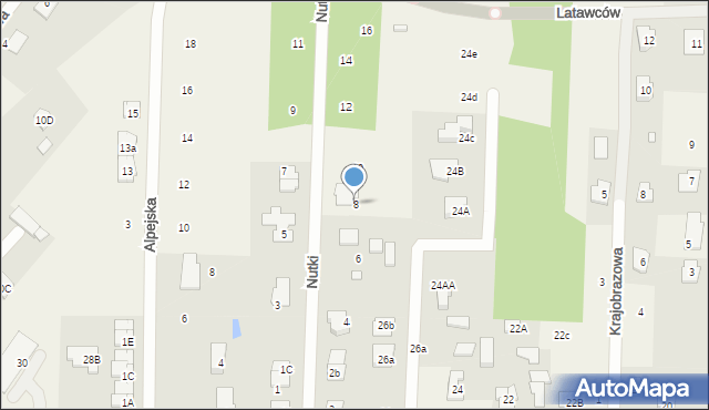 Warszawianka, Nutki, 8, mapa Warszawianka