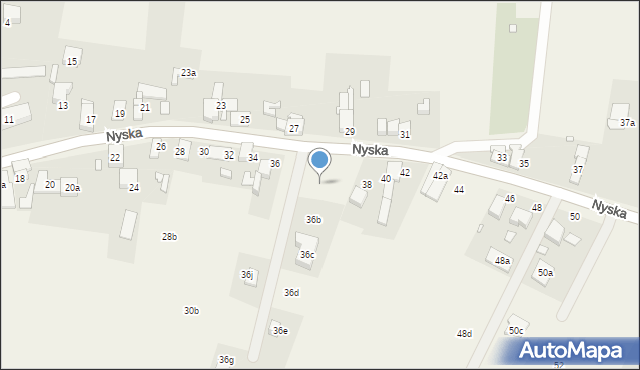 Goświnowice, Nyska, 36a, mapa Goświnowice