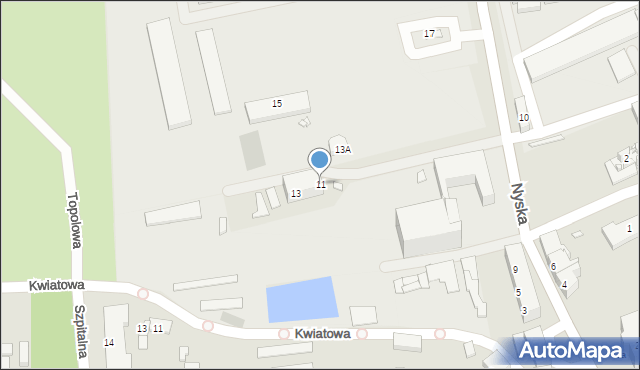 Prudnik, Nyska, 11, mapa Prudnik