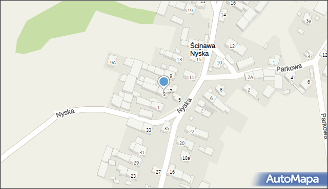 Ścinawa Nyska, Nyska, 3, mapa Ścinawa Nyska