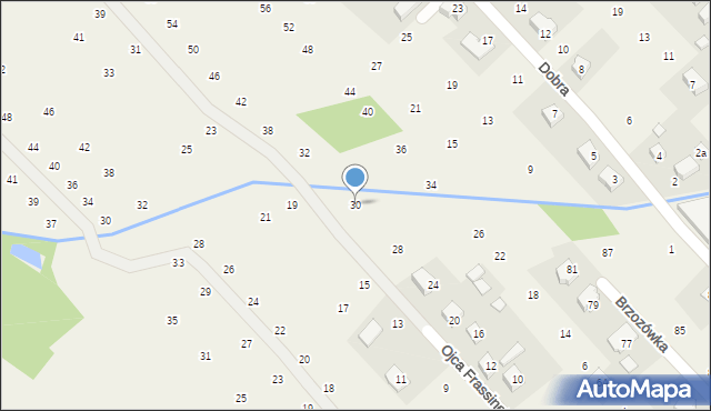 Brzozówka, o. Józefa Frassinettiego, 30, mapa Brzozówka
