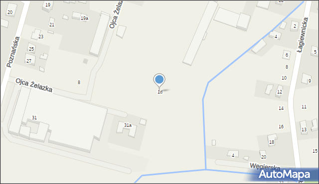 Chludowo, o. Mariana Żelazka, 1d, mapa Chludowo