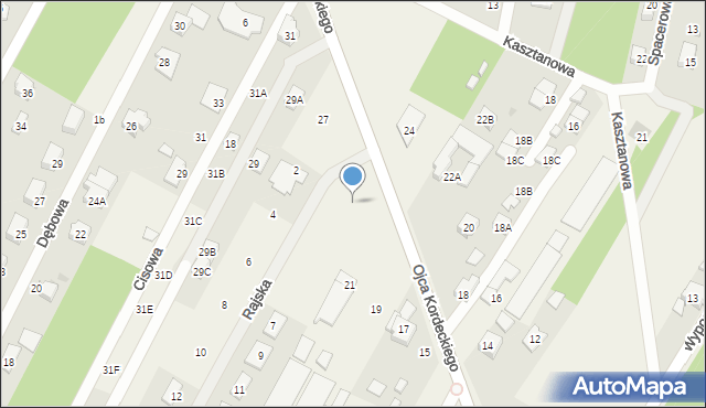 Chotomów, o. Augustyna Kordeckiego, 25, mapa Chotomów