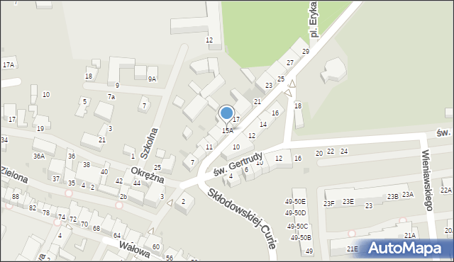 Darłowo, o. Tynieckiego Damiana, 15A, mapa Darłowo