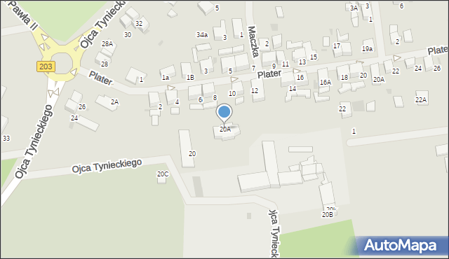 Darłowo, o. Tynieckiego Damiana, 20A, mapa Darłowo