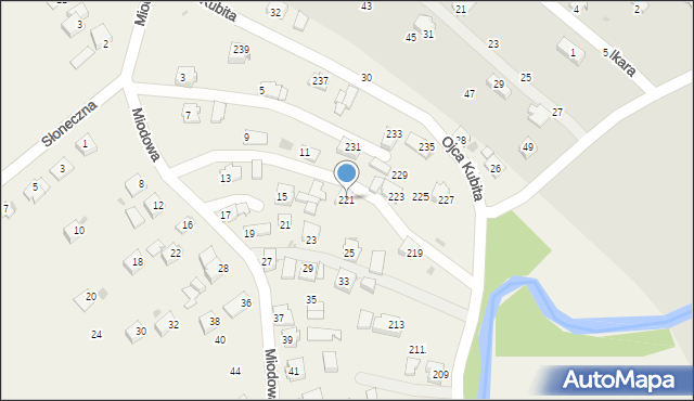 Głowienka, o. Anzelma Kubita, 221, mapa Głowienka