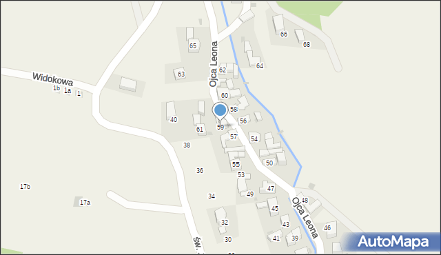 Krośnica, o. Leona, 59, mapa Krośnica