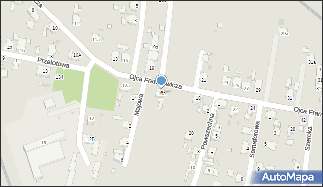 Opole, o. Edwarda Frankiewicza, 16a, mapa Opola