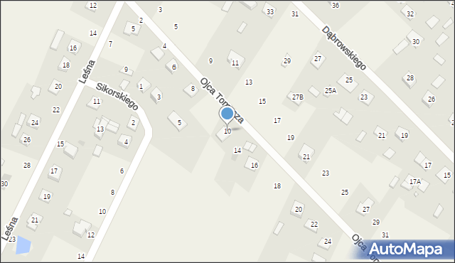 Orchówek, o. Tomasza, 10, mapa Orchówek