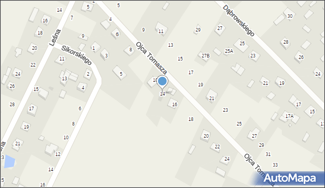 Orchówek, o. Tomasza, 14, mapa Orchówek