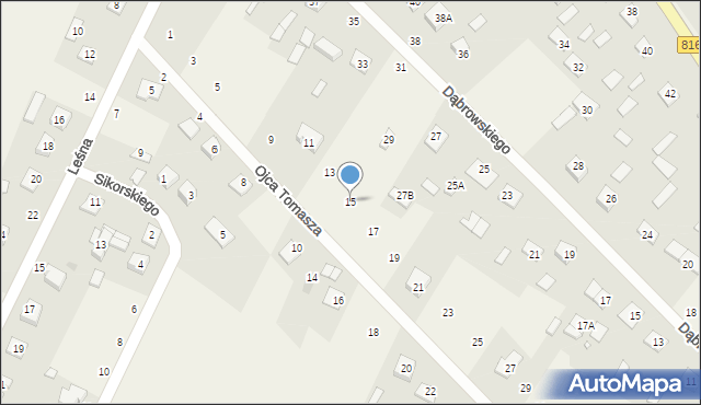 Orchówek, o. Tomasza, 15, mapa Orchówek