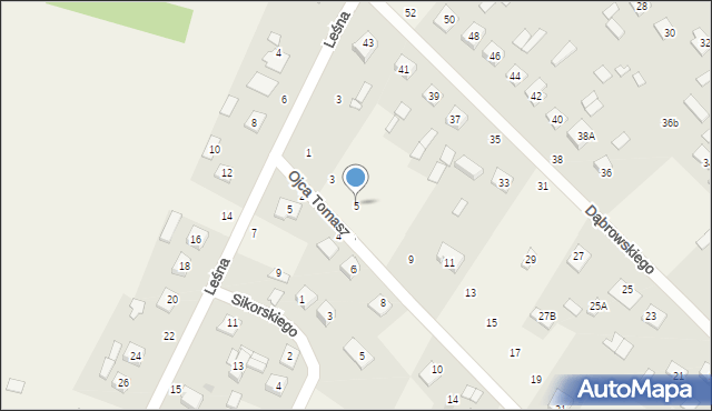 Orchówek, o. Tomasza, 5, mapa Orchówek