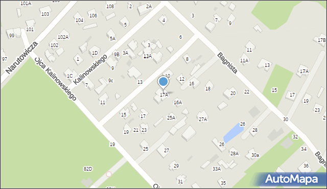 Otwock, o. Rafała Kalinowskiego, 17A, mapa Otwock